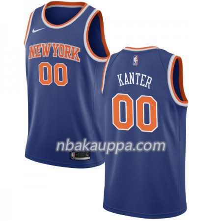 New York Knicks Enes Kanter 00 Nike 2017-18 Sininen Pelipaidat Swingman - Miesten
